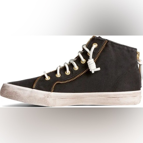 Sperry x Rebecca Minkoff Washed Canvas High Top Sneaker - Size 6📦 - Picture 10 of 14